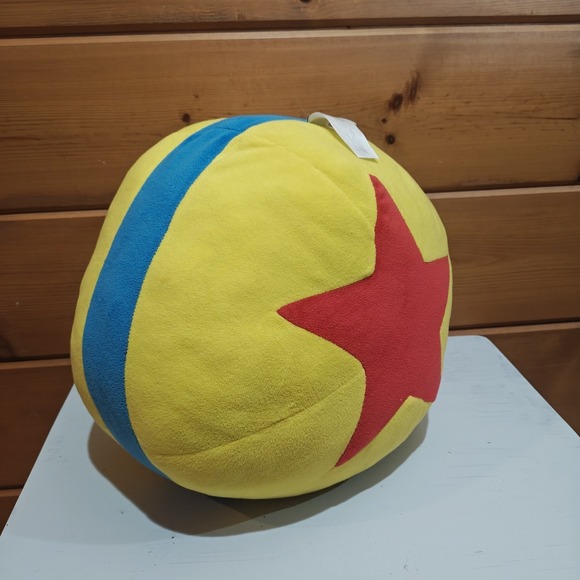 Disney Other - Toy Story Plush Yellow Blue Red Star Luxo Ball Pixar 12" Disney ToyStory E4